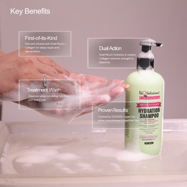 SNAIL MUCIN SHAMPOO KEY BENEFITS