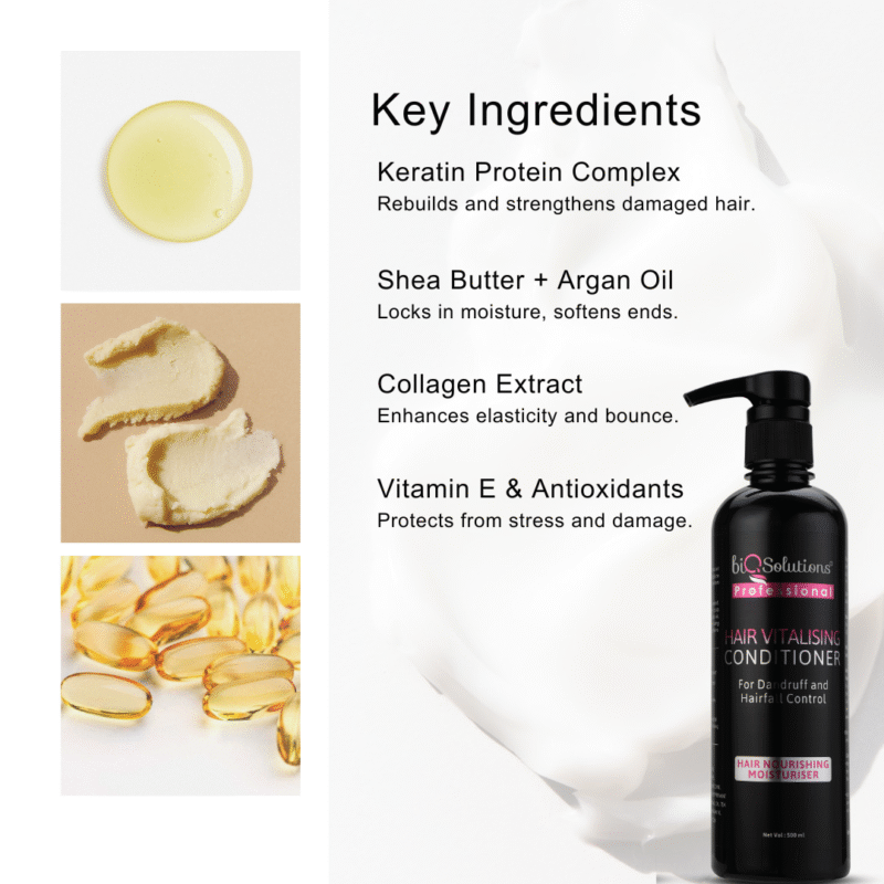 STRENGTH & SHINE DUO - HAIR CLEANSING AND VITALISING SHAMPOO (500ML) + HAIR VITALISING CONDITIONER (500ML)