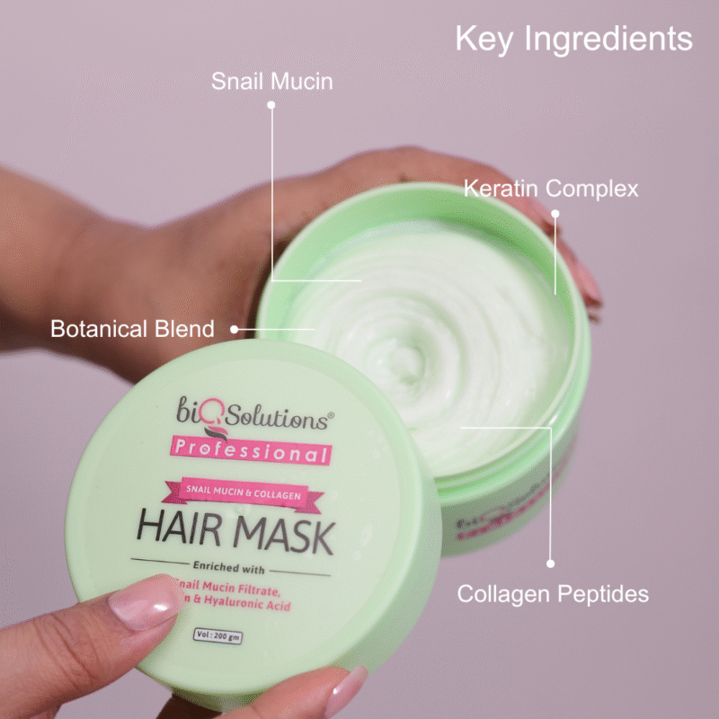 SNAIL STRENGTH & SHINE SET - SNAIL MUCIN AND COLLAGEN SHAMPOO (300ML) + MASK (200G) + ARGAN OIL HAIR SERUM (50 ML)