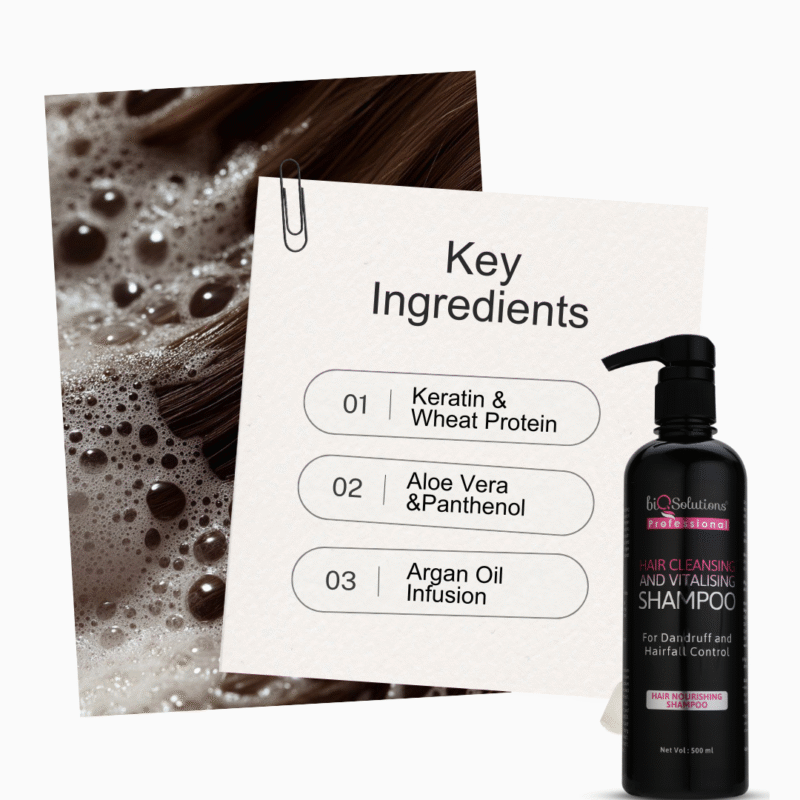 STRENGTH & SHINE DUO - HAIR CLEANSING AND VITALISING SHAMPOO (500ML) + HAIR VITALISING CONDITIONER (500ML)