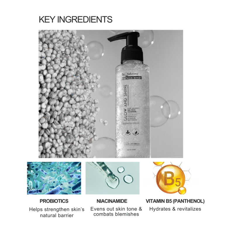 NEW GLOW AND SHINE - PURE BALANCE GEL FACE CLEANSER