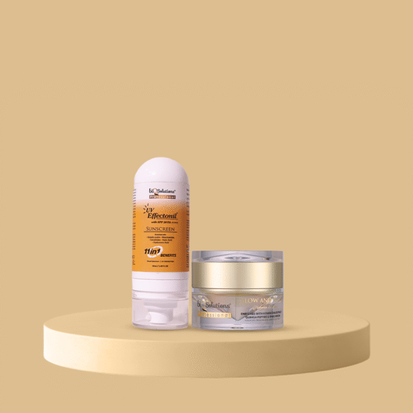 GLOW AND SHINE HYDRATION CREAM + UV EFFECTONIL SUNSCREEN
