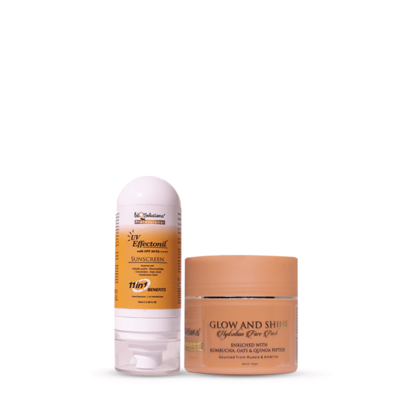 GLOW SHIELD DUO - GLOW AND SHINE HYDRATION PACK + UV EFFECTONIL SUNSCREEN