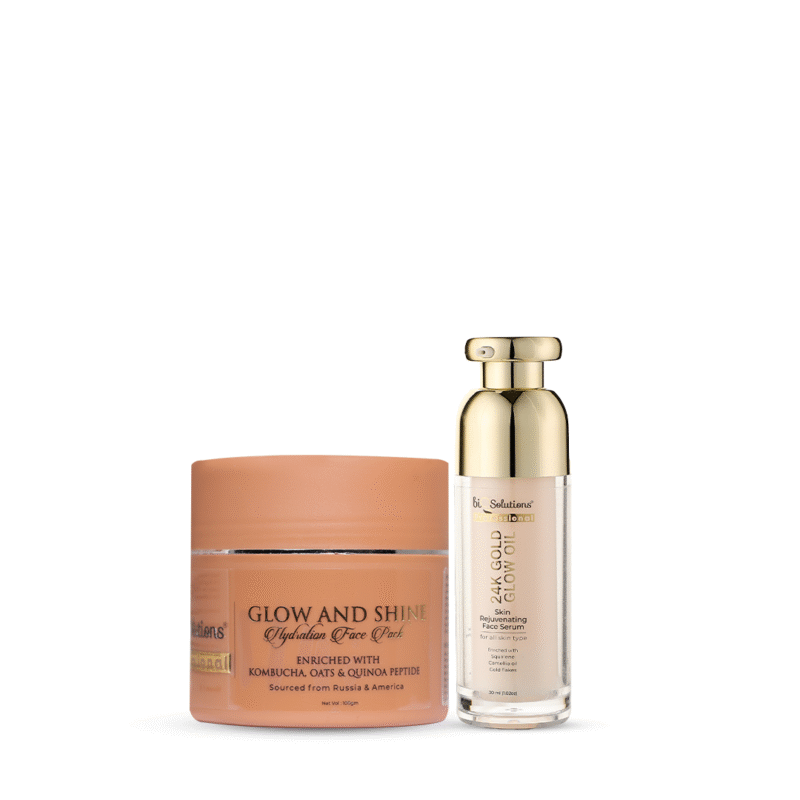 24K RADIANCE PAIR - GLOW AND SHINE HYDRATION PACK + 24K GOLD GLOW OIL