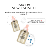 ANTI-HAIRFALL AND HAIR GROWTH BOOSTER SERUM SHOTS (10 VIALS) - PRE BOOKING AMOUNT 500/-