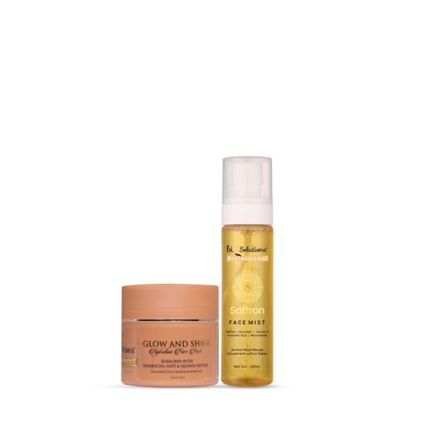 MIST & MASK MAGIC - GLOW AND SHINE HYDRATION FACE PACK + SAFFRON GLOW MIST